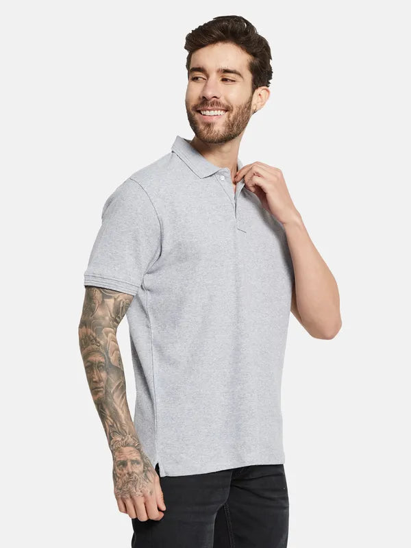 Octave Polo Collar Short Sleeves Cotton T-Shirt