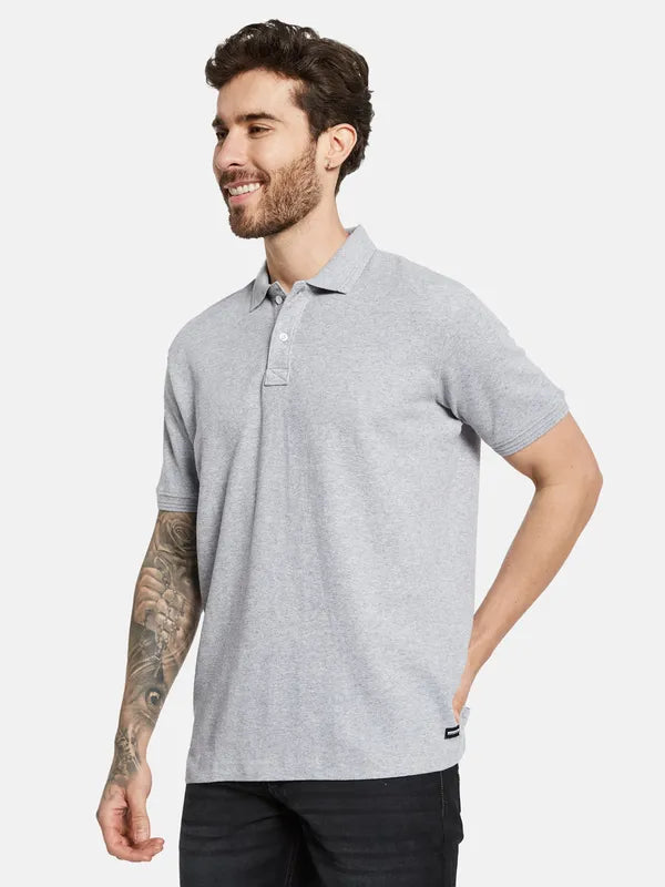 Octave Polo Collar Short Sleeves Cotton T-Shirt