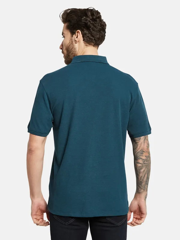 Octave Polo Collar Cotton T-Shirt