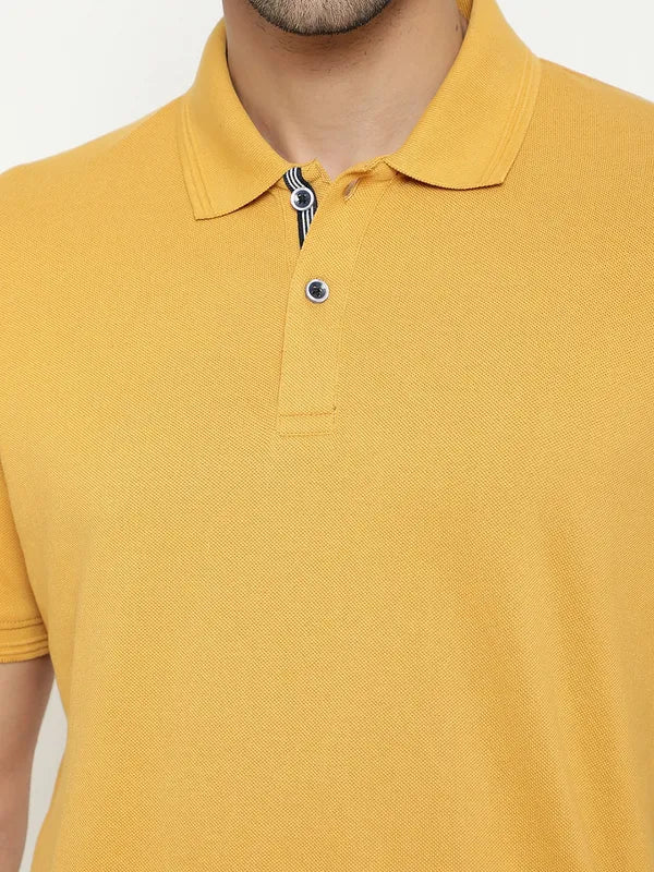 Octave Polo Collar Short Sleeves Cotton T-Shirt