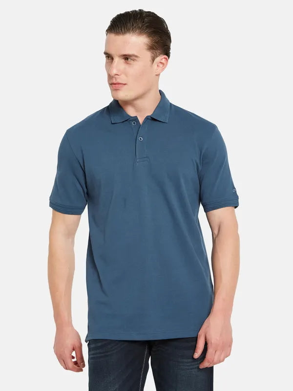 Octave Polo Collar Short Sleeves Cotton T-Shirt