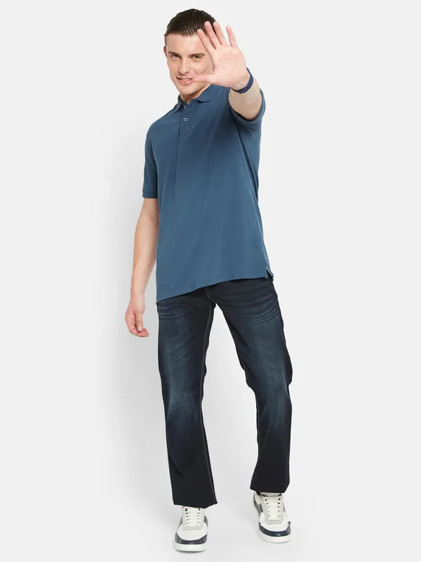 Octave Polo Collar Short Sleeves Cotton T-Shirt