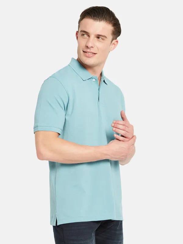 Octave Polo Collar Short Sleeves Cotton Casual T-Shirt