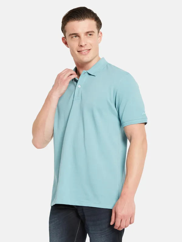 Octave Polo Collar Short Sleeves Cotton Casual T-Shirt