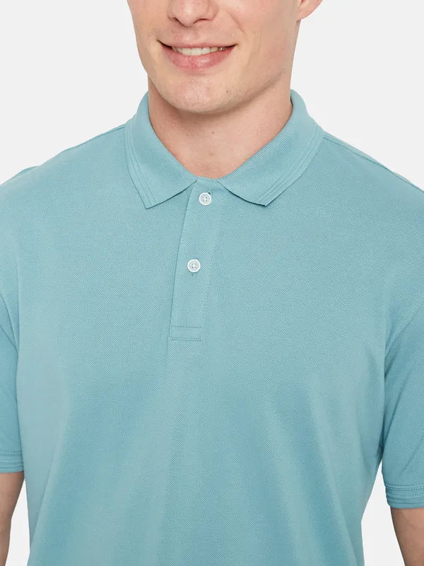 Octave Polo Collar Short Sleeves Cotton Casual T-Shirt