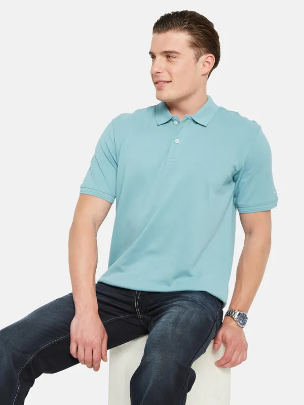 Octave Polo Collar Short Sleeves Cotton Casual T-Shirt