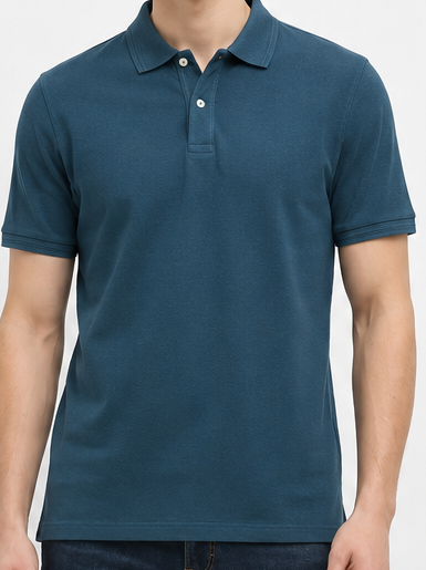 Men Air-Force Sold Polo Collar T-shirt