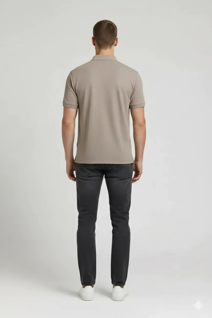 Men Polo Collar T-shirt