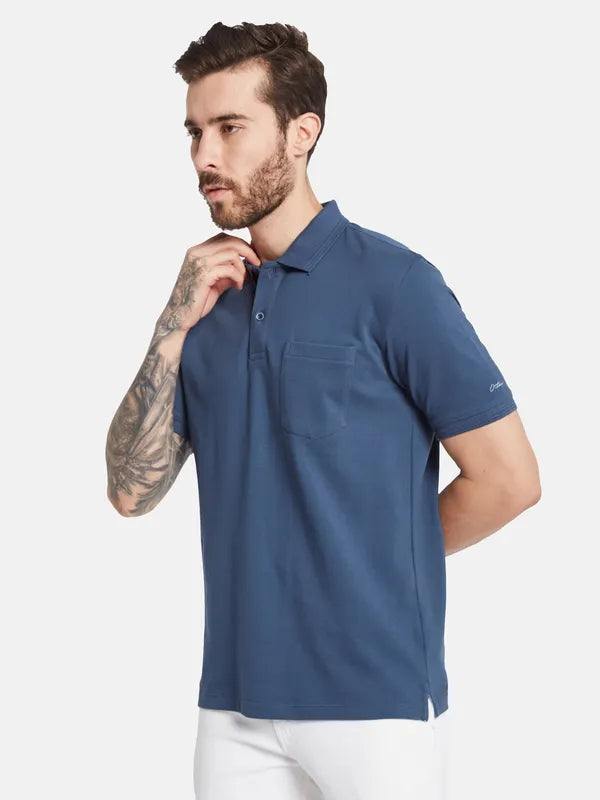 Octave Polo Collar Short Sleeves Cotton T-Shirt