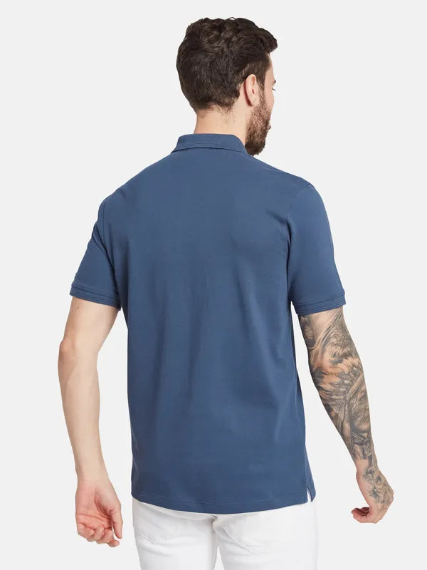 Octave Polo Collar Short Sleeves Cotton T-Shirt