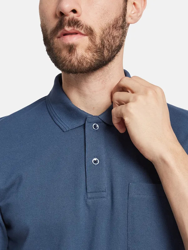 Octave Polo Collar Short Sleeves Cotton T-Shirt