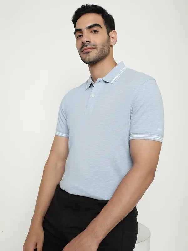 Octave Polo Collar Cotton T-Shirt