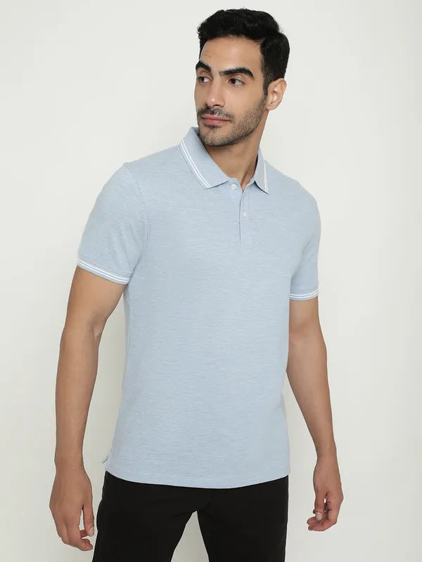 Octave Polo Collar Cotton T-Shirt