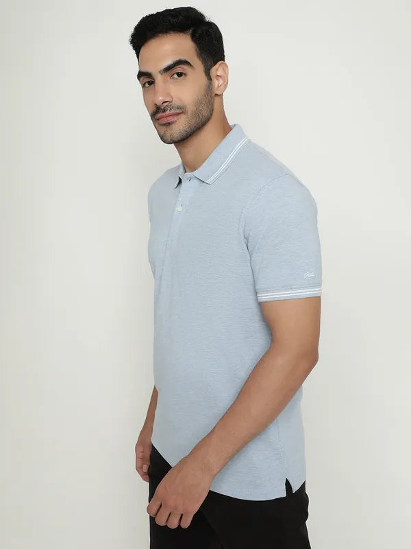 Octave Polo Collar Cotton T-Shirt