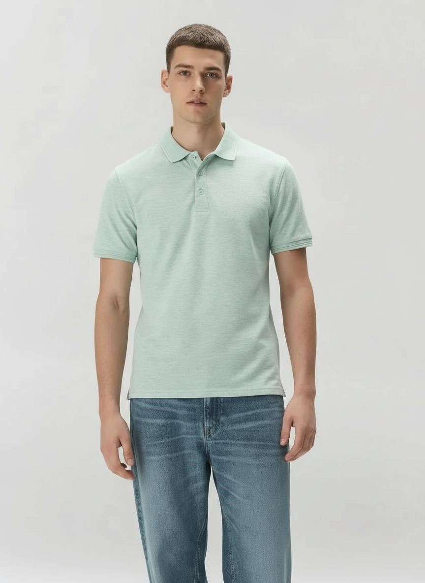 Men Polo Collar T-shirt