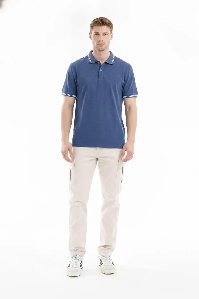 Men Polo Collar T-shirt