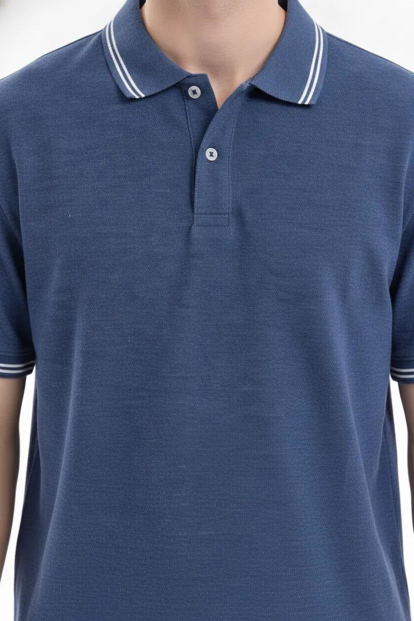 Men Polo Collar T-shirt