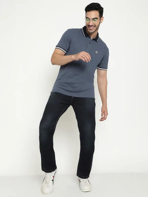Octave Polo Collar Cotton T-Shirt