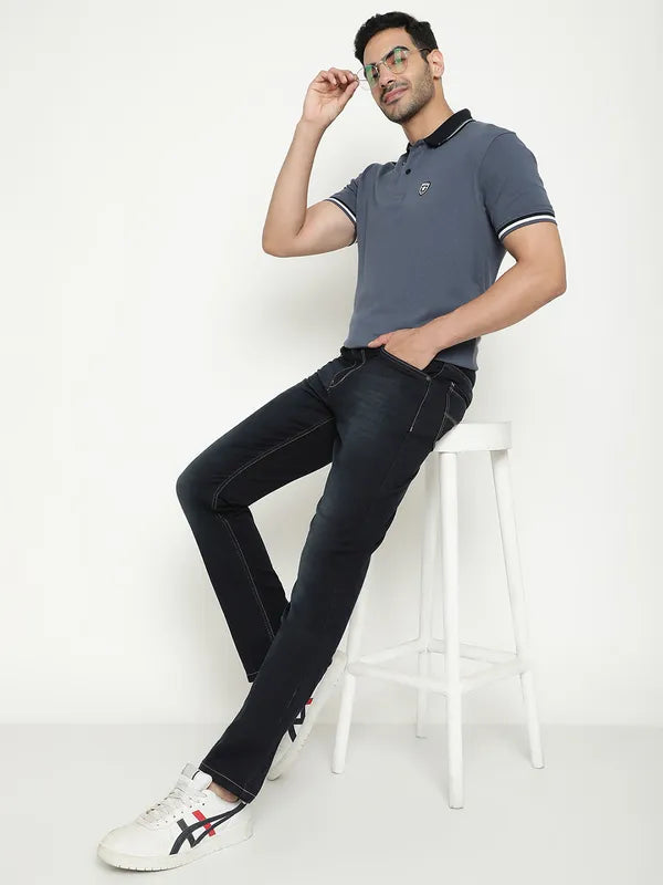 Octave Polo Collar Cotton T-Shirt