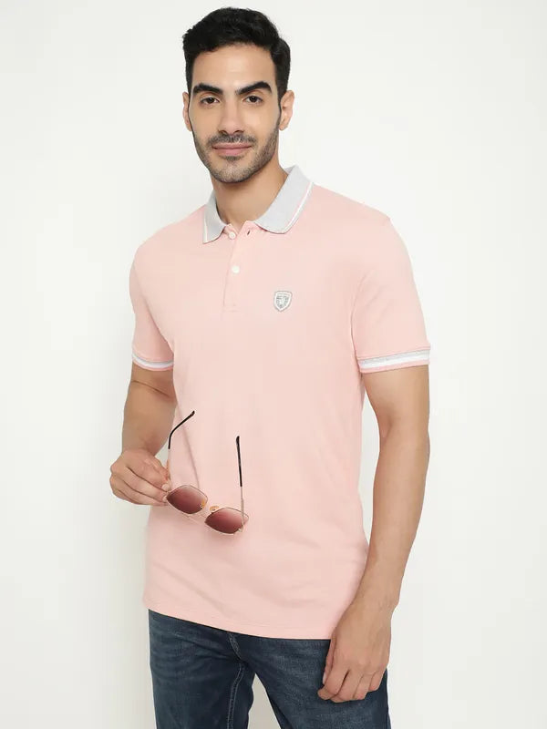 Octave Polo Collar Short Sleeves Cotton T-Shirt