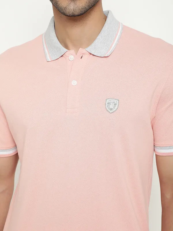 Octave Polo Collar Short Sleeves Cotton T-Shirt