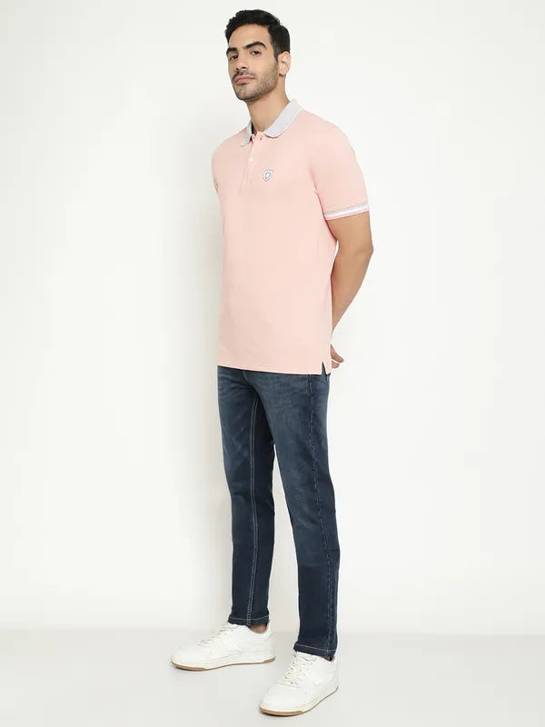 Octave Polo Collar Short Sleeves Cotton T-Shirt