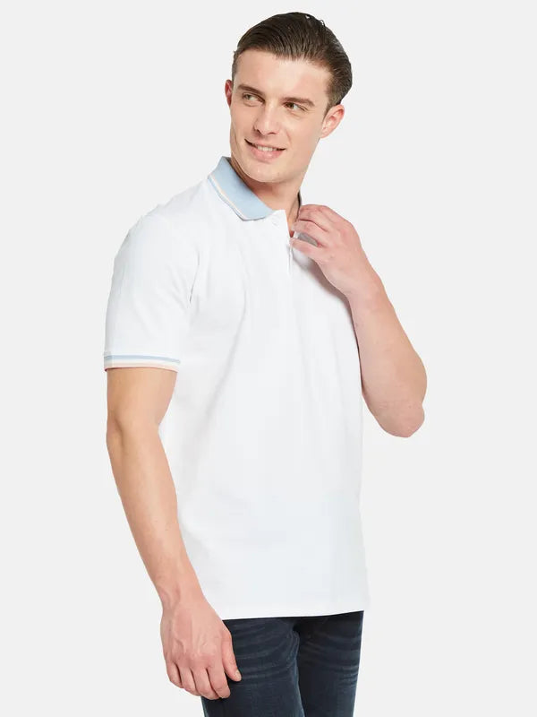 Octave Polo Collar Short Sleeves Cotton Casual T-Shirt
