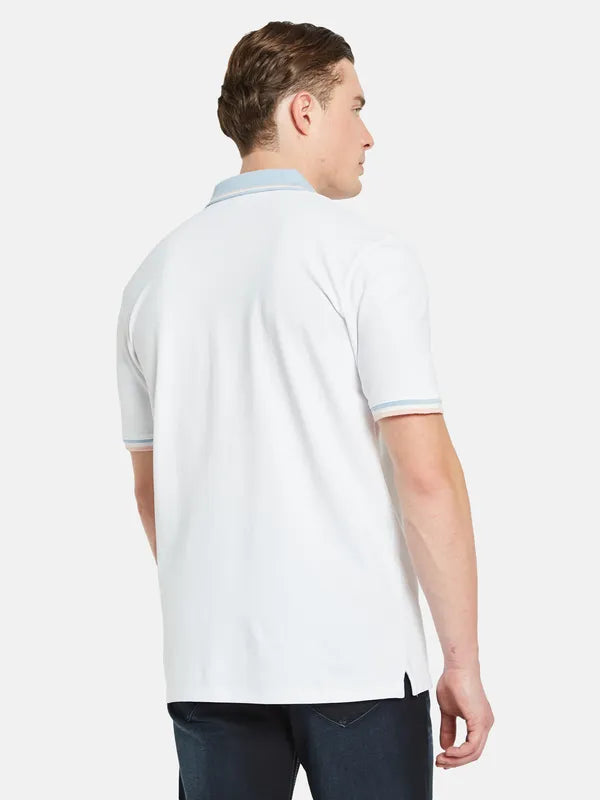 Octave Polo Collar Short Sleeves Cotton Casual T-Shirt