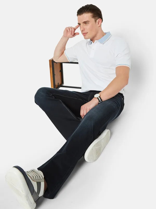 Octave Polo Collar Short Sleeves Cotton Casual T-Shirt