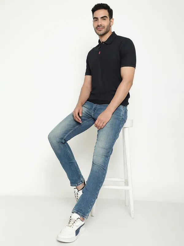 Octave Polo Collar Short Sleeves Cotton T-Shirt