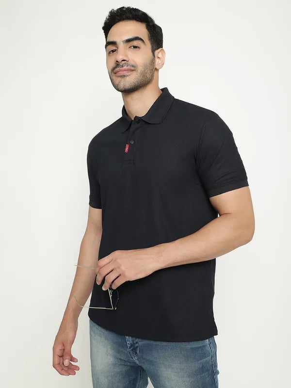 Octave Polo Collar Short Sleeves Cotton T-Shirt