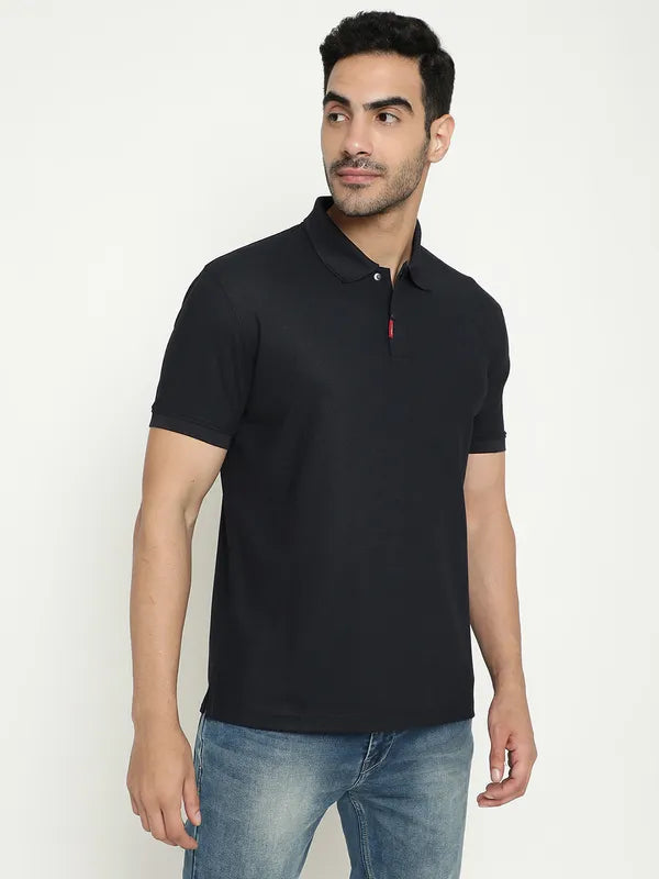 Octave Polo Collar Short Sleeves Cotton T-Shirt