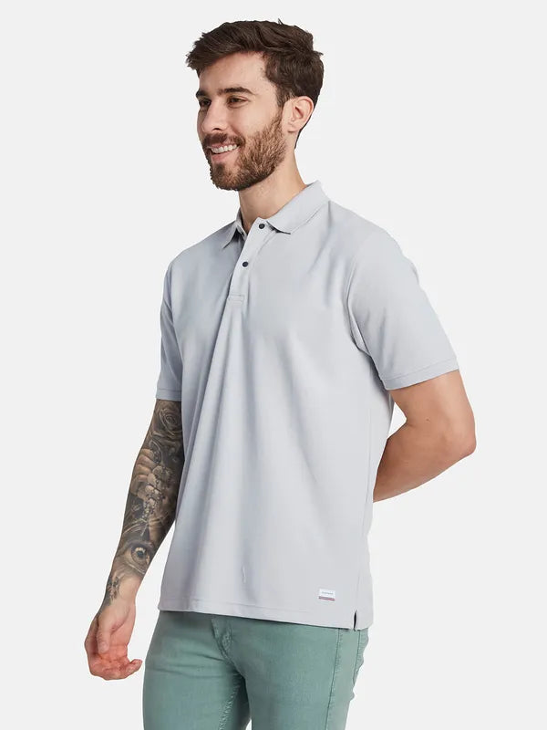 Octave Polo Collar Cotton T-Shirt