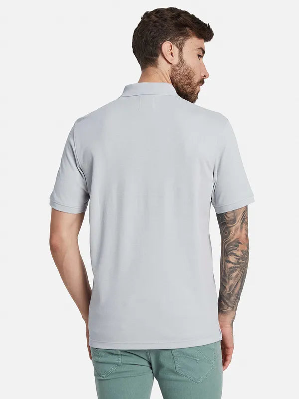 Octave Polo Collar Cotton T-Shirt