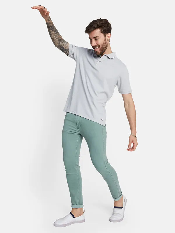 Octave Polo Collar Cotton T-Shirt