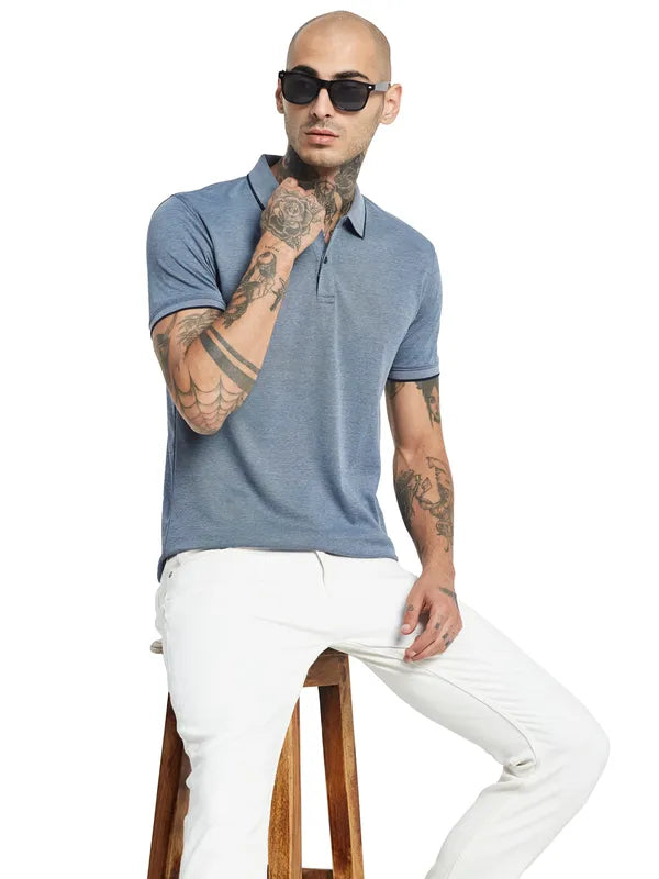 Octave Polo Collar Cotton T-Shirt