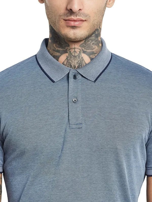 Octave Polo Collar Cotton T-Shirt