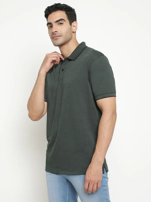 Octave Polo Collar Short Sleeves Cotton T-Shirt