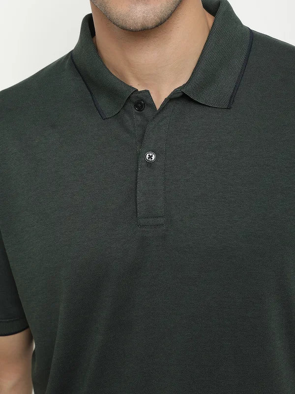 Octave Polo Collar Short Sleeves Cotton T-Shirt