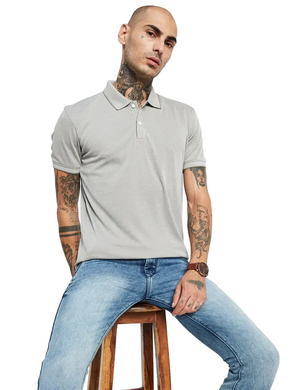 Octave Polo Collar Regular Sleeves Cotton Regular Fit Casaual T-Shirt