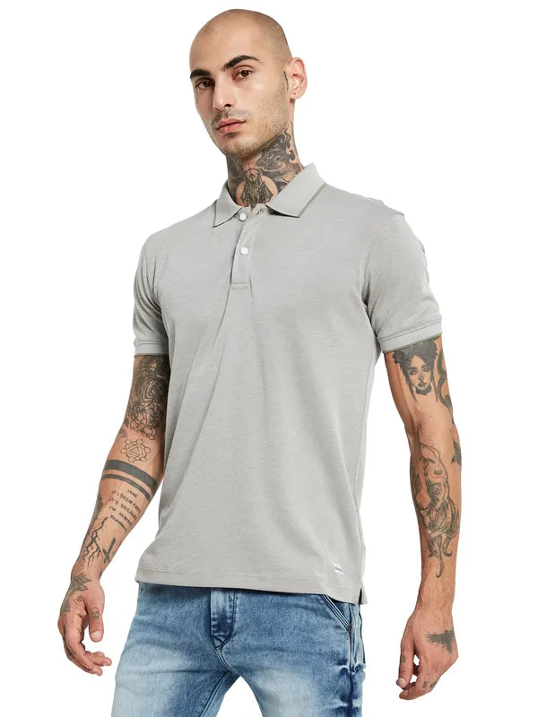 Octave Polo Collar Regular Sleeves Cotton Regular Fit Casaual T-Shirt