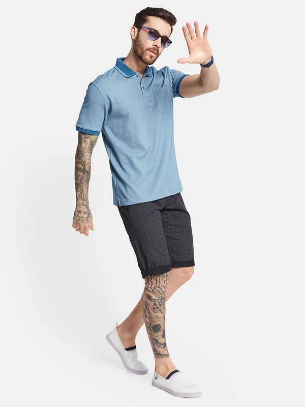 Octave Polo Collar Cotton Pockets T-Shirt