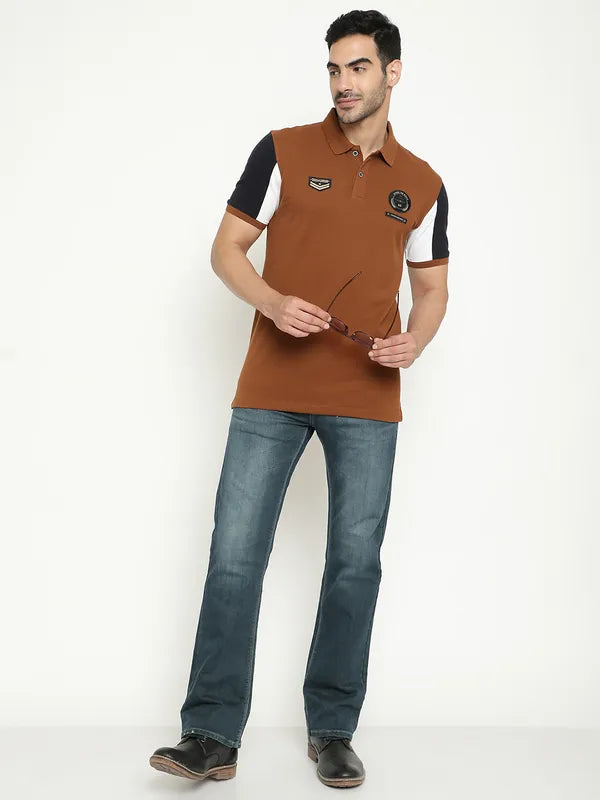 Octave Polo Collar Cotton T-Shirt