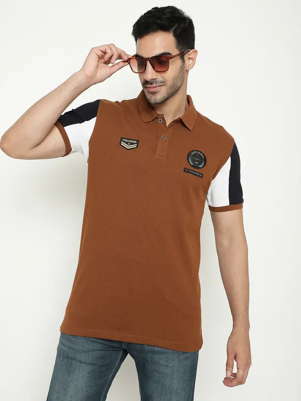 Octave Polo Collar Cotton T-Shirt