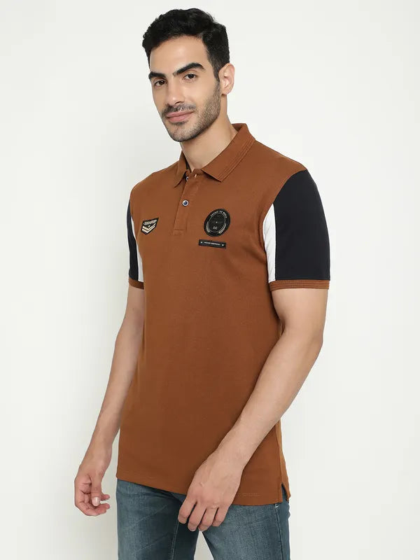 Octave Polo Collar Cotton T-Shirt