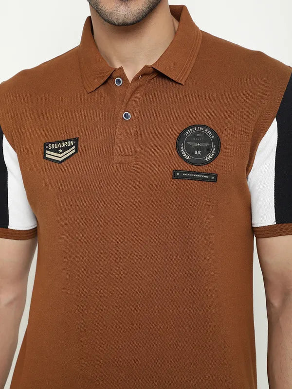 Octave Polo Collar Cotton T-Shirt