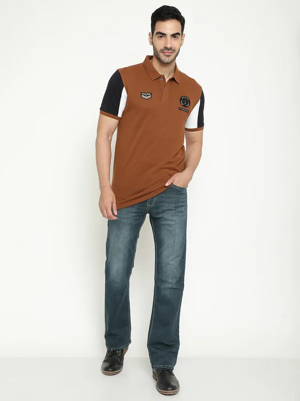 Octave Polo Collar Cotton T-Shirt