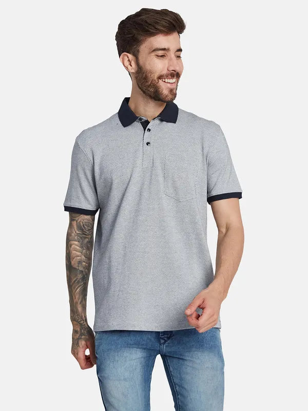 Octave Polo Collar Cotton Pockets T-Shirt