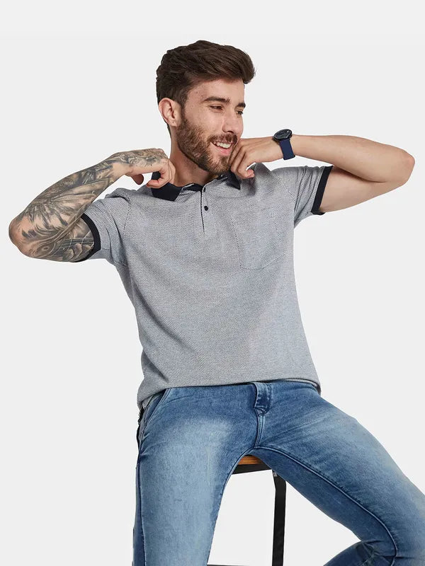 Octave Polo Collar Cotton Pockets T-Shirt