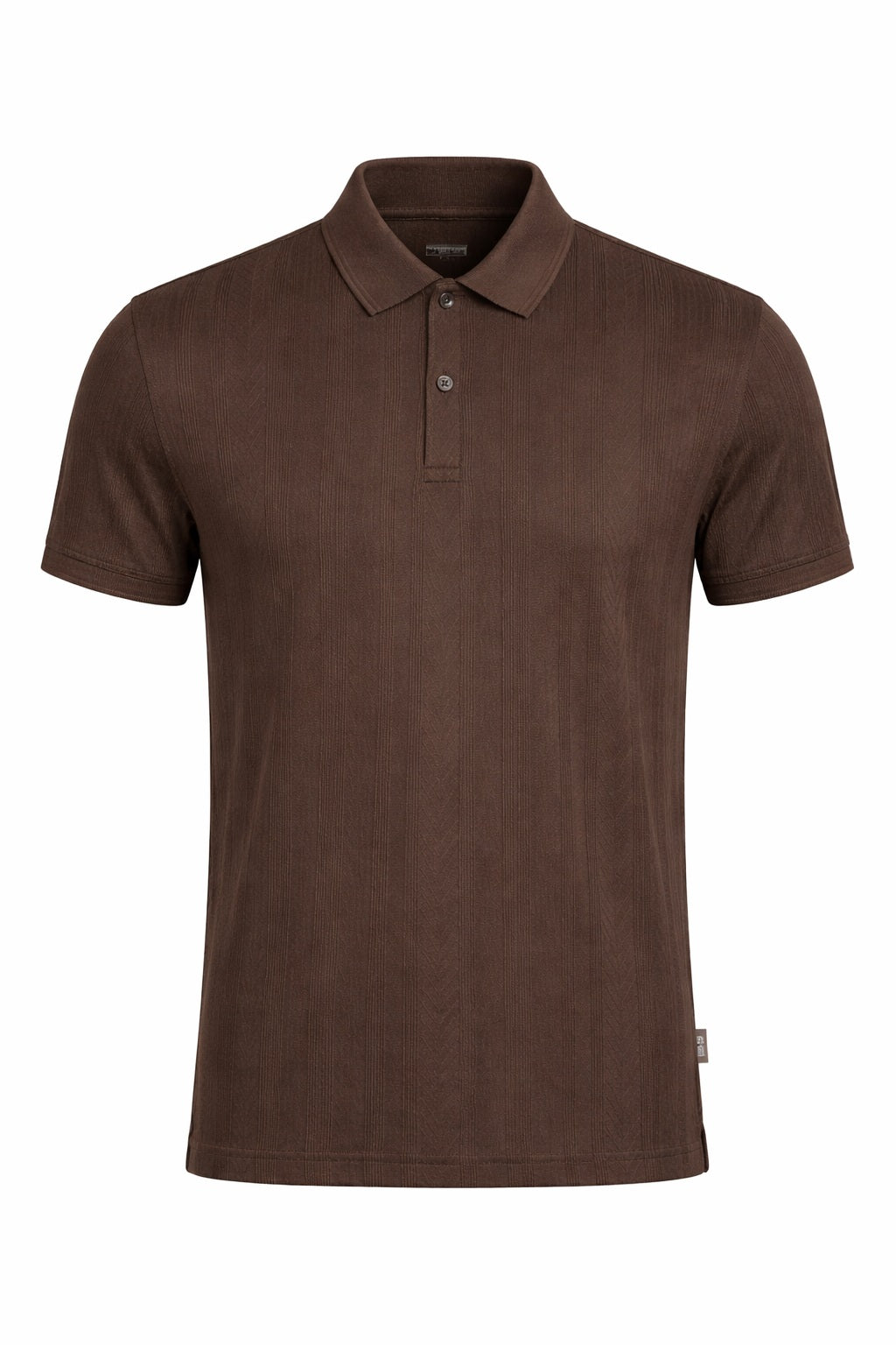 Men Striped Polo Collar T-shirt